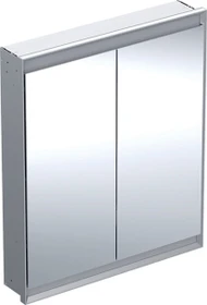 Geberit ONE Spiegelschrank ComfortLight, 2 Türen, UP-Montage, 75cm, Aluminium eloxiert