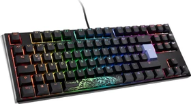 Ducky One 3 TKL PBT, LEDs RGB, Classic Black, MX RGB CLEAR, USB, DE