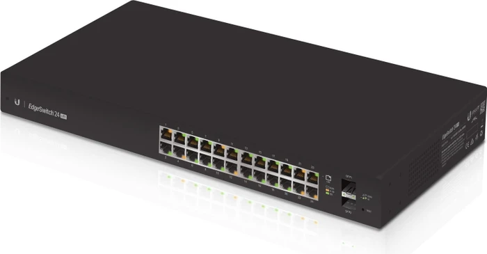 Ubiquiti EdgeSwitch Lite 24 Rackmount Gigabit Managed Switch, 24x RJ-45, 2x SFP