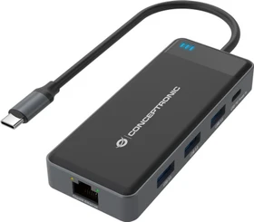 Conceptronic 7-in-1 Dockingstation, USB-C 3.0 [Stecker] (DONN14G / 110518107101)
