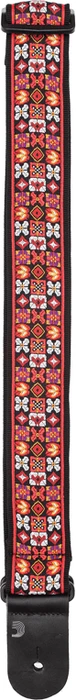 D'Addario Nylon Woven Guitar Strap Saugerties Red