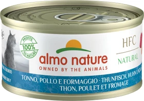 almo nature HFC Natural Cats 70, Thunfisch, Huhn und Käse, 3.36kg (48x 70g)