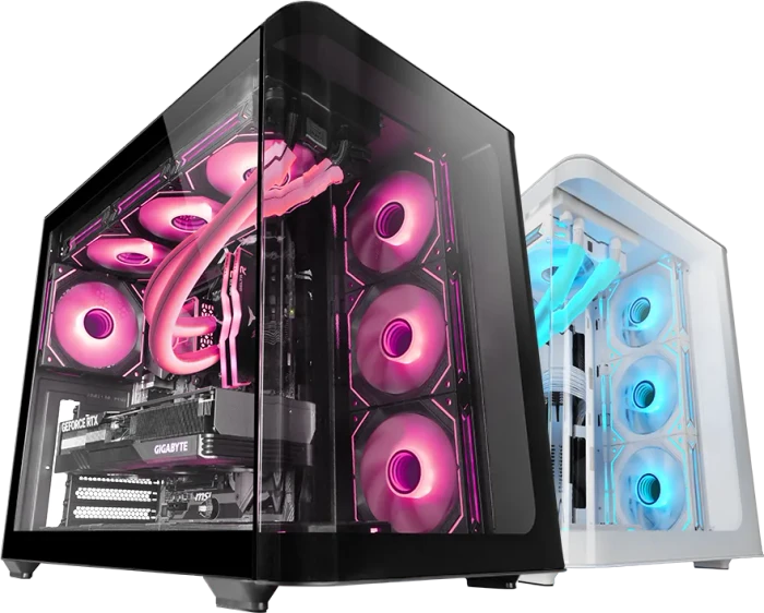 Mars Gaming MC-Fusion White, Glasfenster