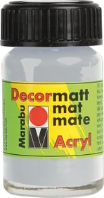 Marabu Decormatt Acrylfarbe, silber metallic, 15ml