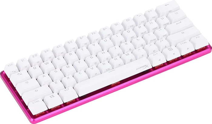 HP HyperX Alloy Origins 60 pink, LEDs RGB, HyperX RED, USB, US
