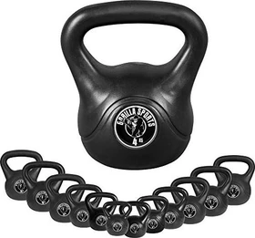 Gorilla Sports Kunststoff Kettlebell Hantel 4kg