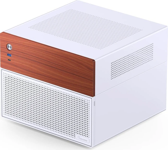 Jonsbo N4 White, weiß/braun