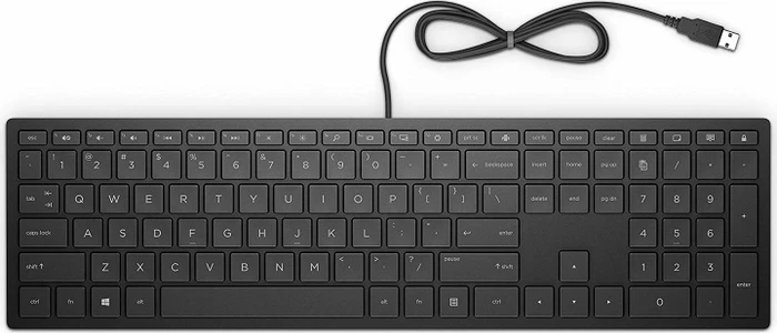 HP Pavilion Wired Keyboard 300, schwarz, USB, DE