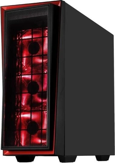 SilverStone Redline Series RL06 PRO schwarz/rot, Acrylfenster