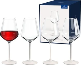 Villeroy & Boch Manufacture Rock Rotweinglas blanc, 4 Stück