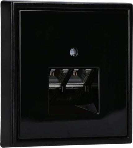 Jung Serie LS Abdeckung für IAE/UAE-Anschlussdosen 2 x 8-polig, schwarz