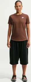 Nike Sportswear Club Essentials T-Shirt kurzarm cacao wow (Damen)