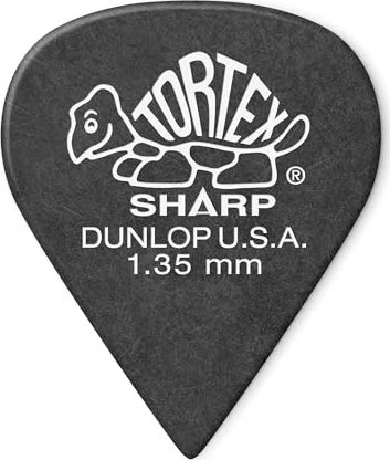 Dunlop Tortex Sharp Pick, 1.35mm, 12-Pack