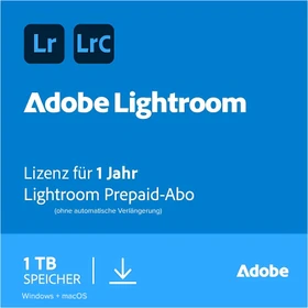 Adobe Lightroom 1TB, 1 User, 1 Jahr, ESD (multilingual) (PC/MAC)