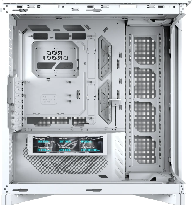 ASUS ROG Cronox White, Glasfenster