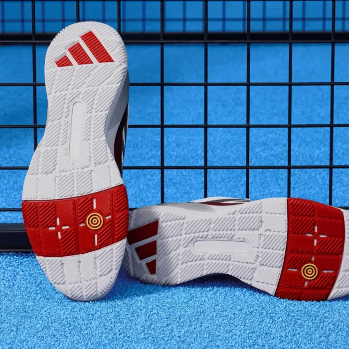 adidas Crazyquick Padel cloud white/core black/lucid red (Herren)