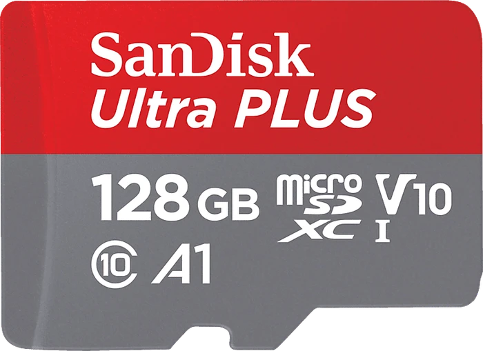 SanDisk Ultra PLUS R150 128GB Kit, UHS-I U1, A1, Class 10