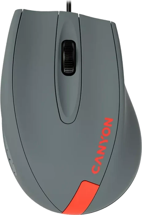 Canyon M-11 Wired Mouse, grau/rot, USB