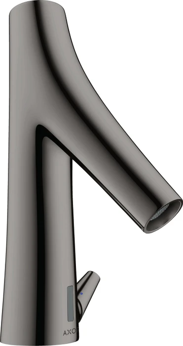 Hansgrohe Axor Starck Organic elektrische Waschbeckenarmatur mit Temperaturregulierung und Netzanschluss polished black chrome