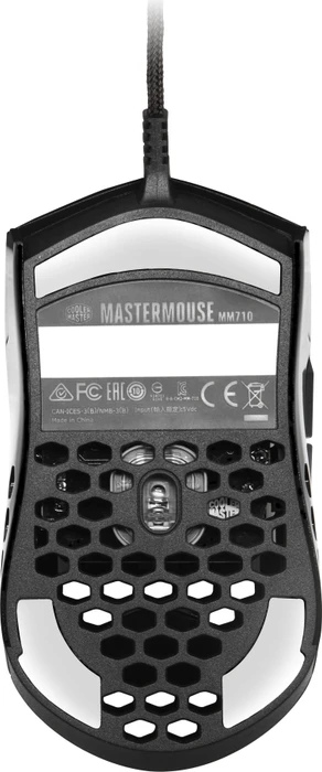 Cooler Master MasterMouse MM710 Gaming Maus schwarz glänzend, USB