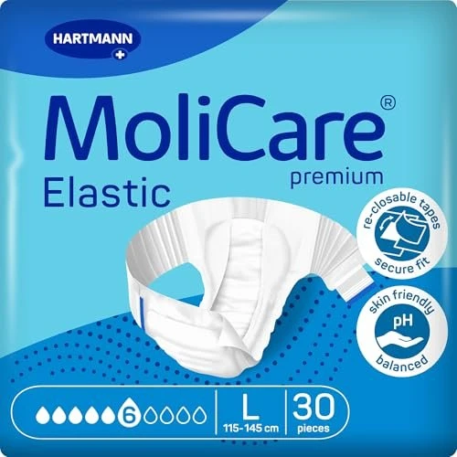 Hartmann MoliCare Premium Elastic 6 Tropfen Schutzhose Größe L, 30 Stück