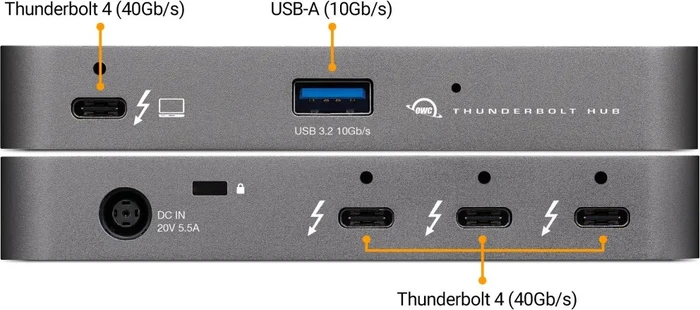 OWC Thunderbolt Hub, Thunderbolt 4 [Buchse]