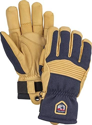 Hestra Army Leather Couloir Skihandschuhe navy/tan