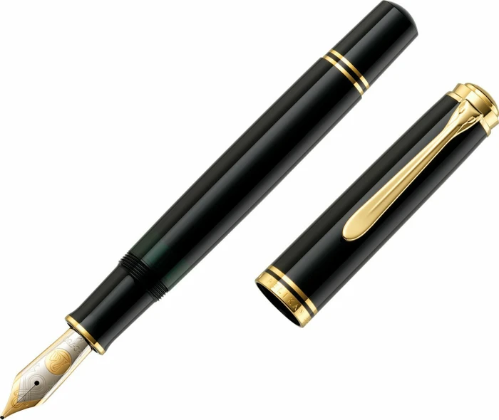 Pelikan Souverän M1000 schwarz, rechte Hand, breit