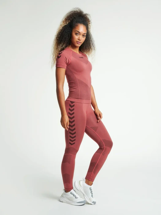 hummel Seamless Jersey Funktionsshirt kurzarm marsala (Damen)