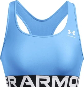 Under Armour HeatGear Armour Mid Sport-BH horizon blue/white (Damen)