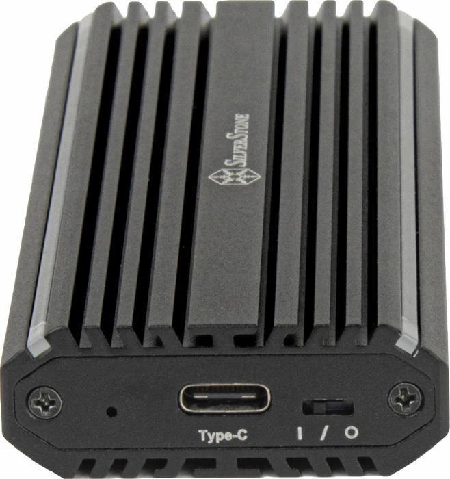 SilverStone MS13 M.2 RGB Festplattengehäuse, USB-C 3.1