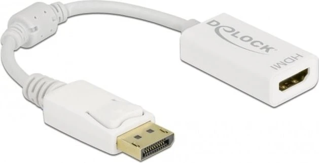 DeLOCK DisplayPort 1.1/HDMI Adapterkabel weiß, 0.15m