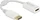 DeLOCK DisplayPort 1.1/HDMI Adapterkabel weiß, 0.15m (61015)
