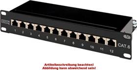 Digitus Professional Patchpanel Cat6, schwarz, 8-Port