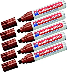 edding 800 Permanentmarker braun, 5er-Pack