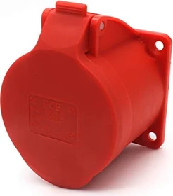 PCE CEE-Anbausteckdose gerade (70x70mm) 32A 5p 6h IP44/IP54
