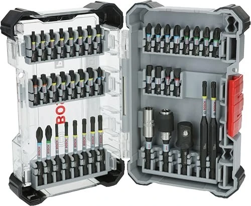 Bosch Professional PRO Impact Bitset/Steckschlüsselsatz inkl. Werkzeugbox, 41-tlg.