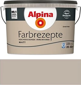 Alpina Farben Farbrezepte Innenfarbe zartes puder matt, 2.5l