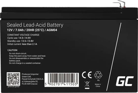 Green Cell AGM Batterie 12V, 7Ah