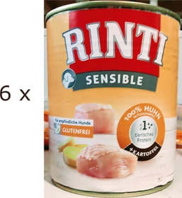 Finnern Rinti Sensible Huhn und Kartoffel, 4.80kg (6x 800g)