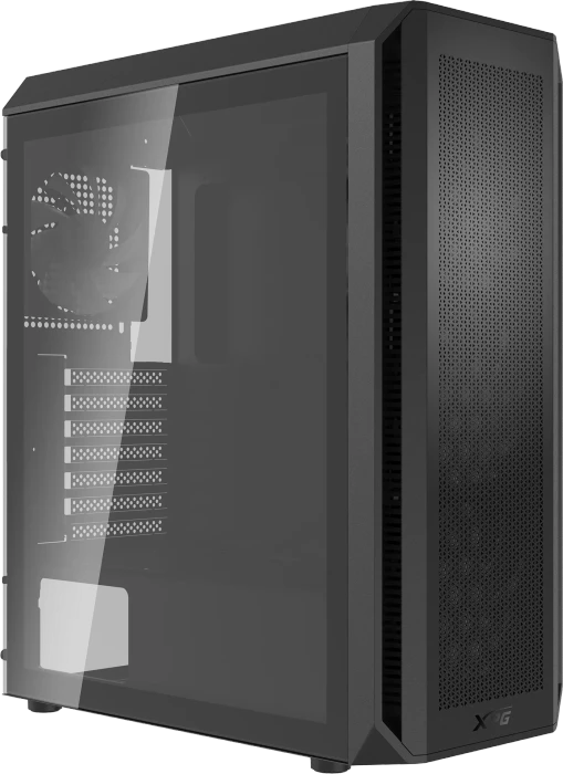 ADATA XPG Valor Air Plus, schwarz, Glasfenster