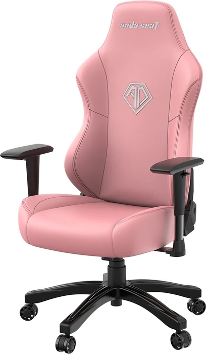 Anda Seat Phantom 3 L Gamingstuhl, Creamy Pink, Kunstleder rosa/Logo weiß
