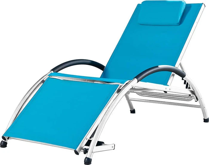 Vivere Dockside Sun Lounger Gartenliege true turquoise