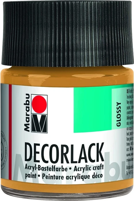 Marabu Decorlack Acryl Acrylfarbe, gold metallic, 50ml (11300005784)