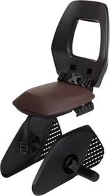 Bobike One Junior Gepäckträger Fahrradkindersitz black/dark brown