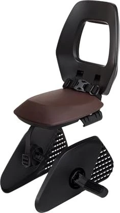 Bobike One Junior Gepäckträger Fahrradkindersitz black/dark brown