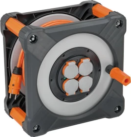 Brennenstuhl professionalLINE Kabeltrommel KA 3210, Schuko auf 4x Schuko, 33m, IP44, H07BQ-F 3G2,5