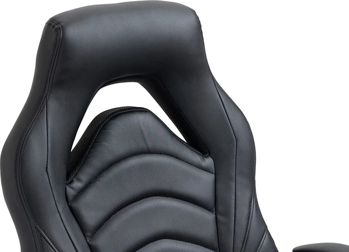 CLP Foxton Kunstleder Gamingstuhl, schwarz