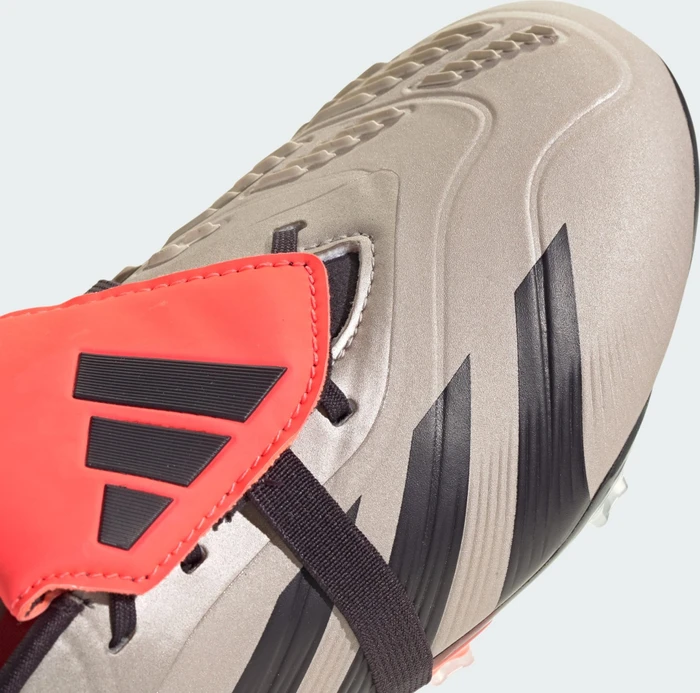 adidas Predator Elite Fold-Over Tongue FG platinum metallic/aurora black/carbon (Junior)