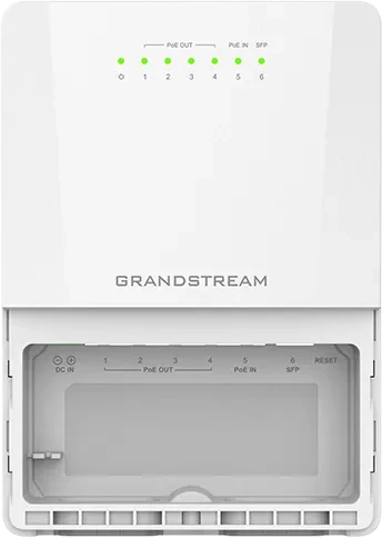 Grandstream GWN7710 Series Outdoor Rackmount Gigabit Managed Switch, 5x RJ-45, 1x SFP, 100W PoE++ PD